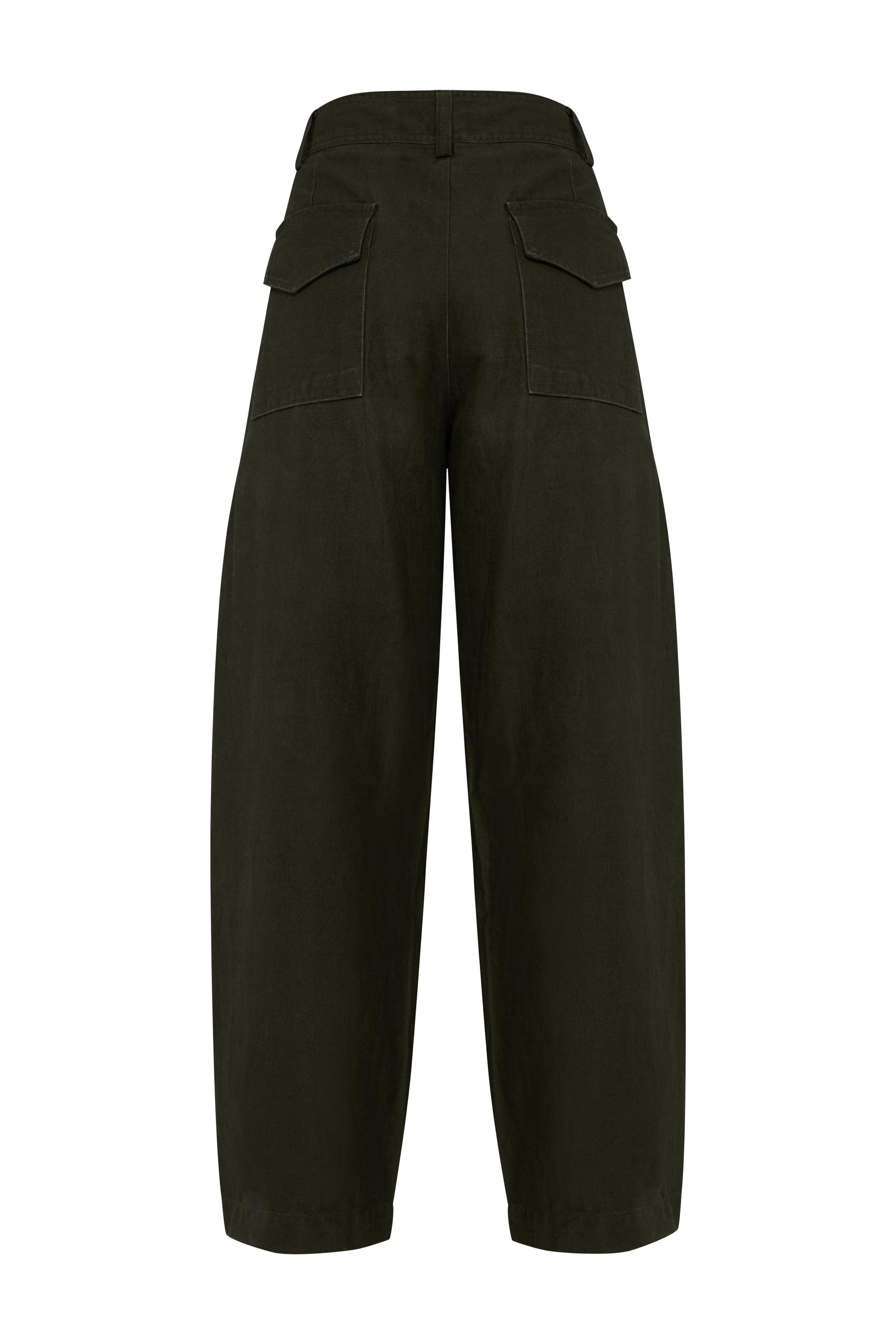 VILLA BANANA BALLOON CARGO PANTS - DARK GREEN