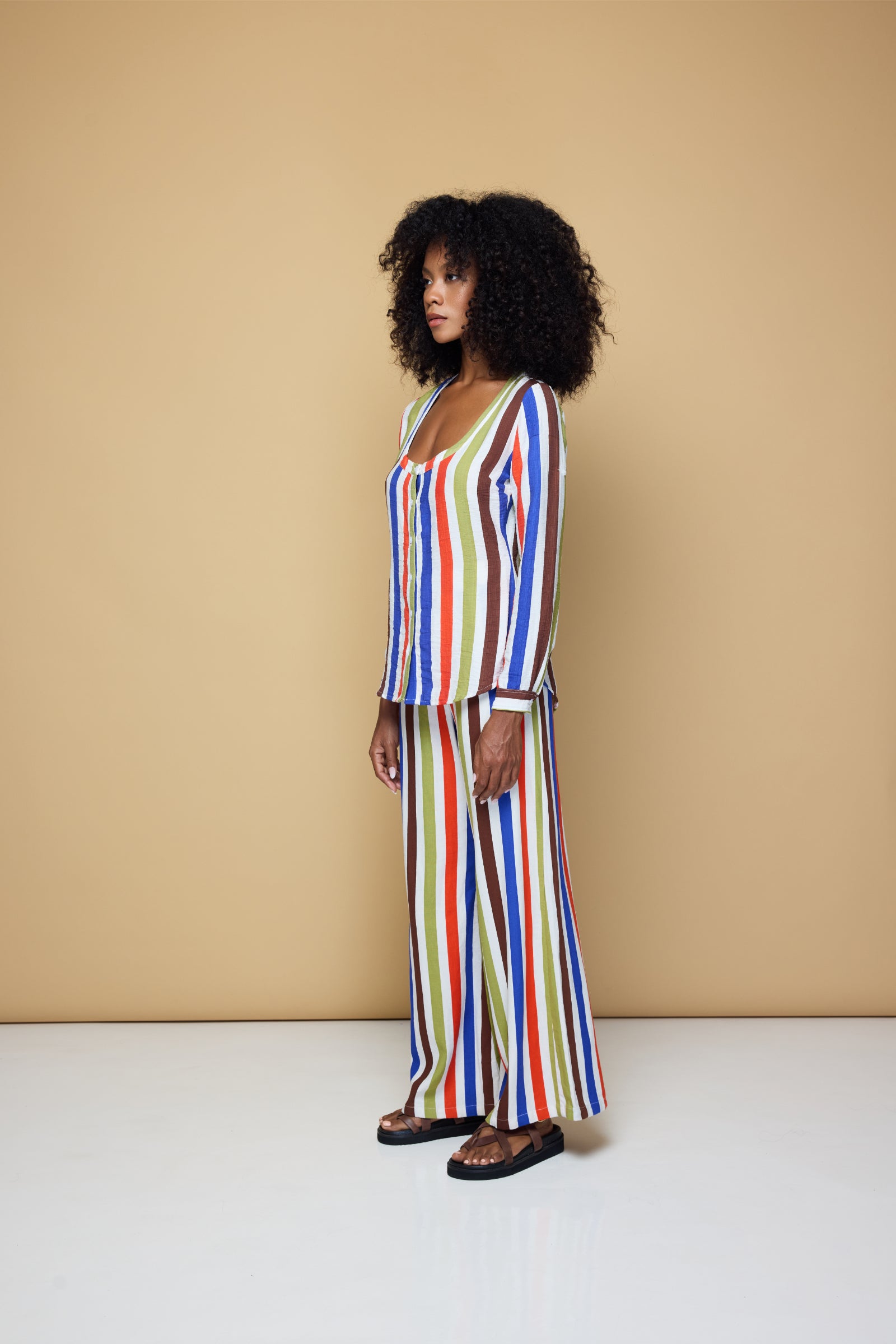 THE GROOVE FITTED SHIRT - COOLIO STRIPE