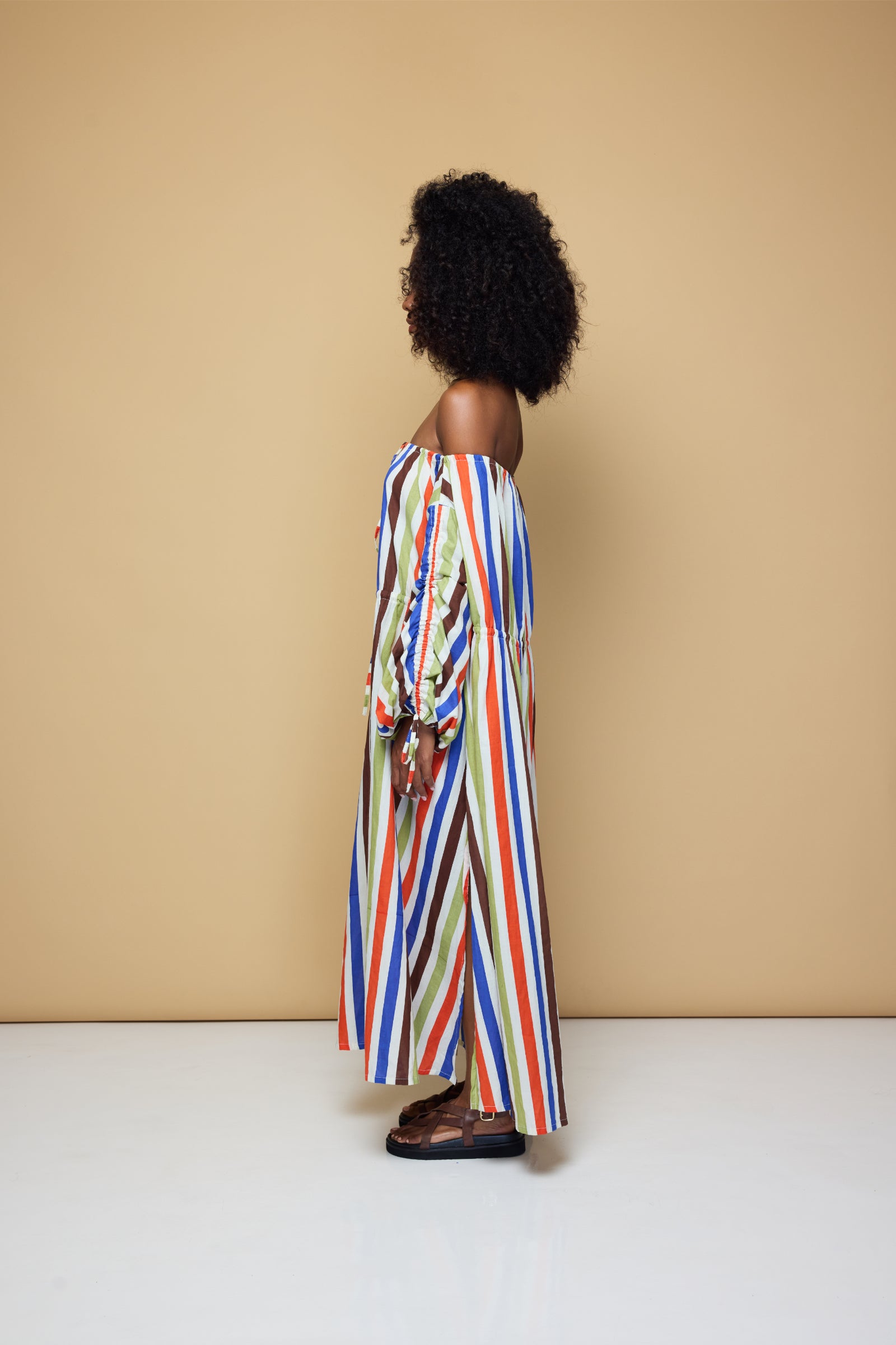 SALT AND SEA MAXI BEACH DRESS - COOLIO STRIPES