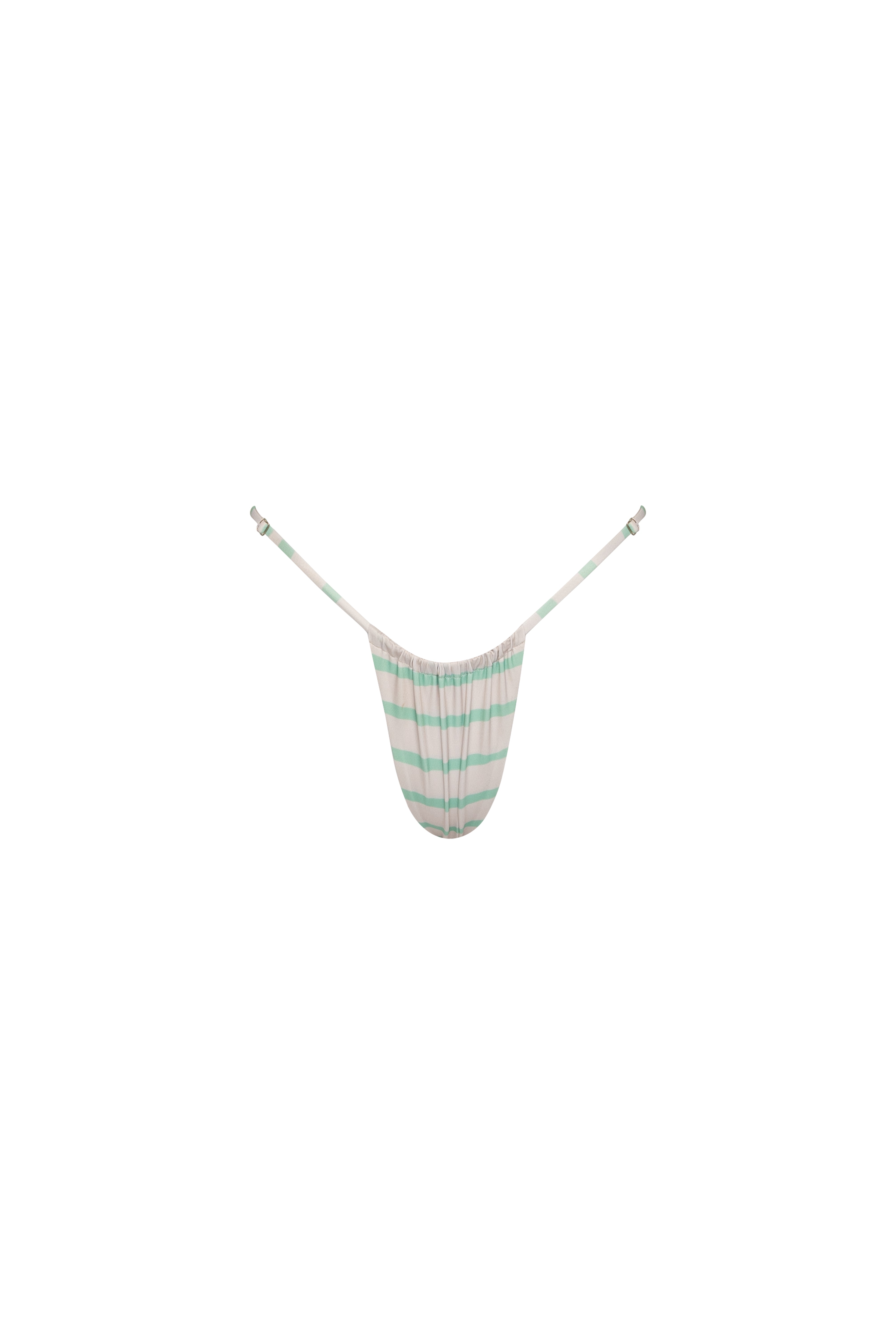 THE SANDS ECO STRING BOTTOMS - MINT/GREEN STRIPE