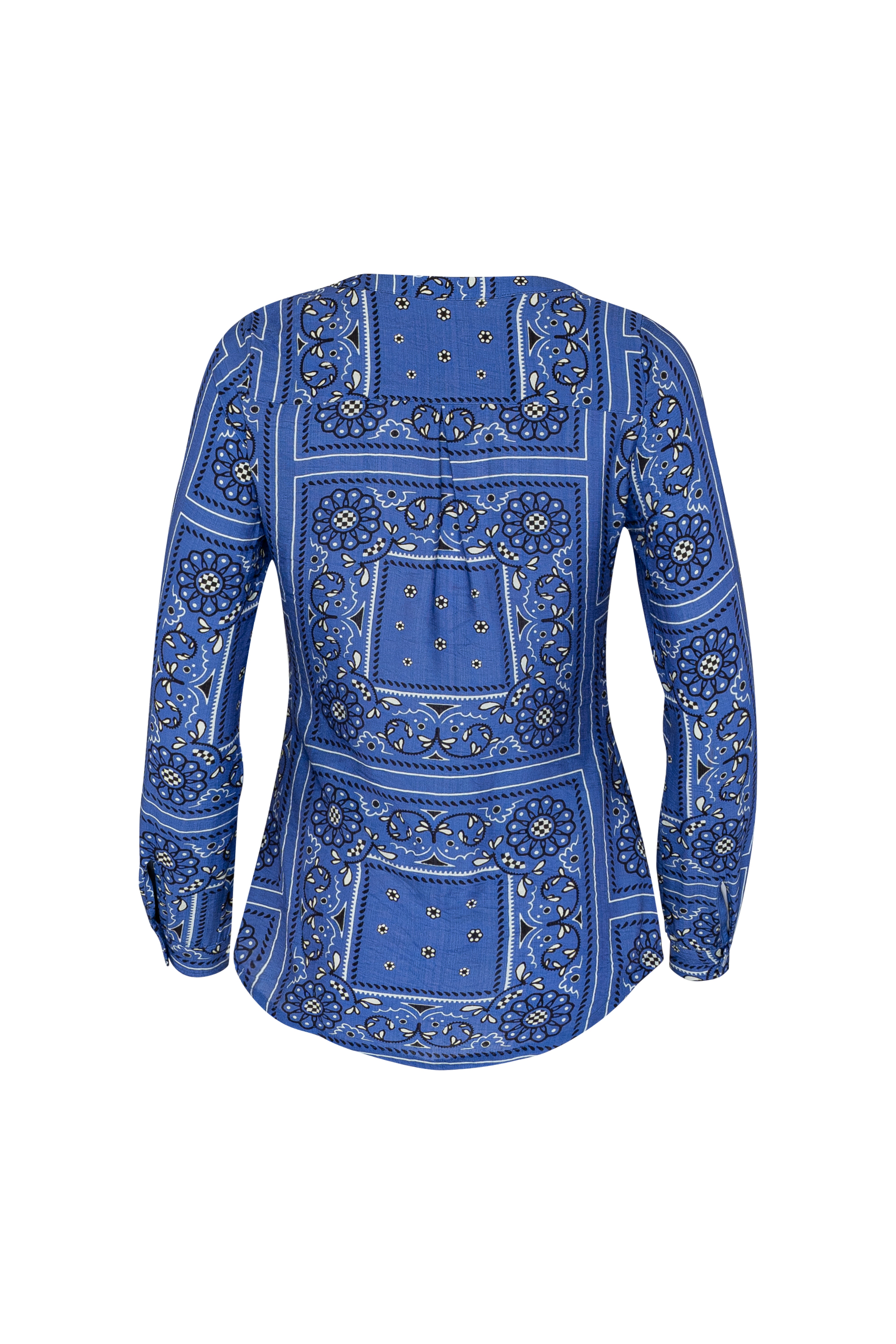 THE GROOVE FITTED SHIRT - BANDANA STATE PRINT/ BLUE