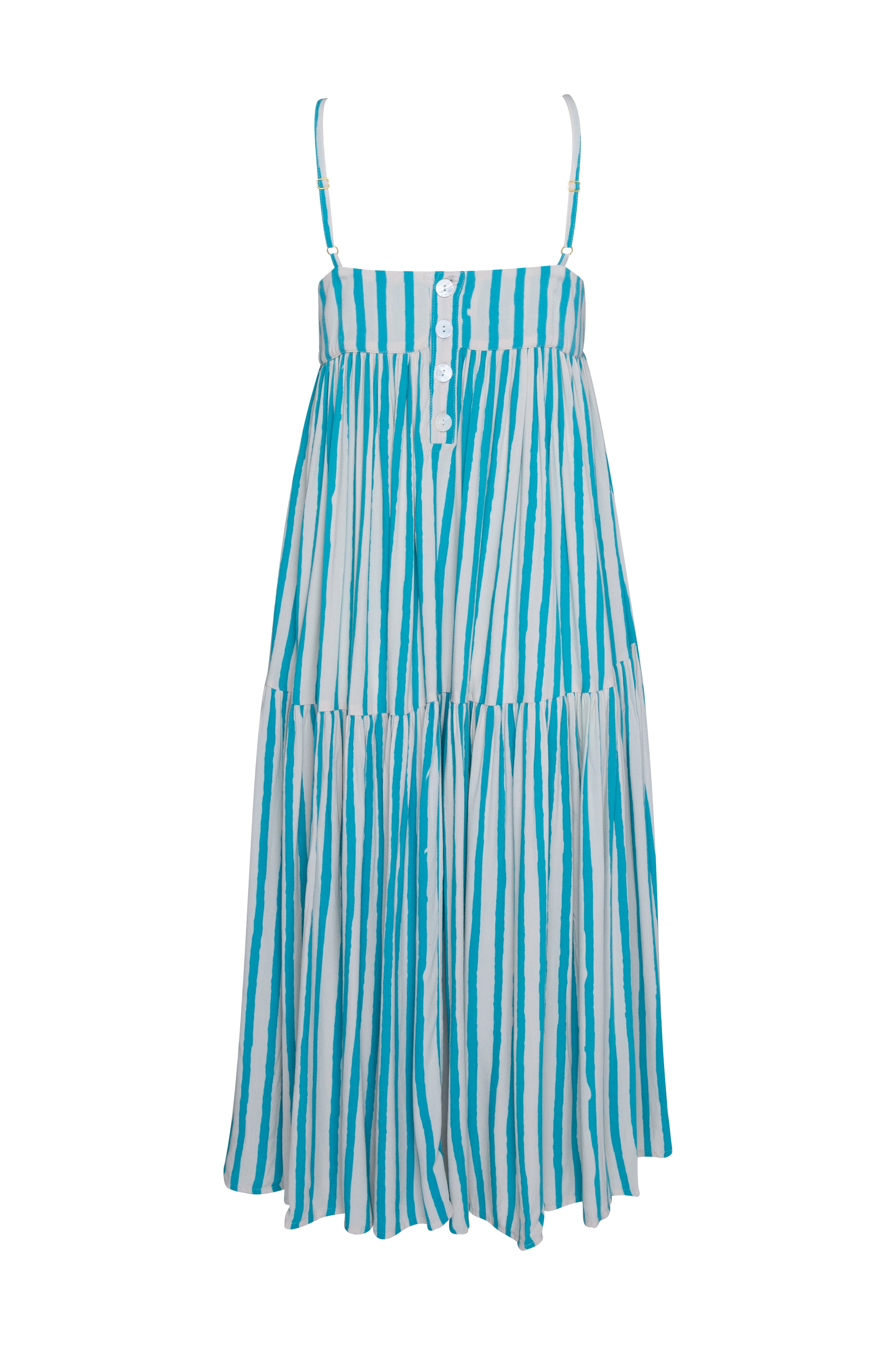 THE HOLIDAY DRESS - BLUE FILM STRIPE