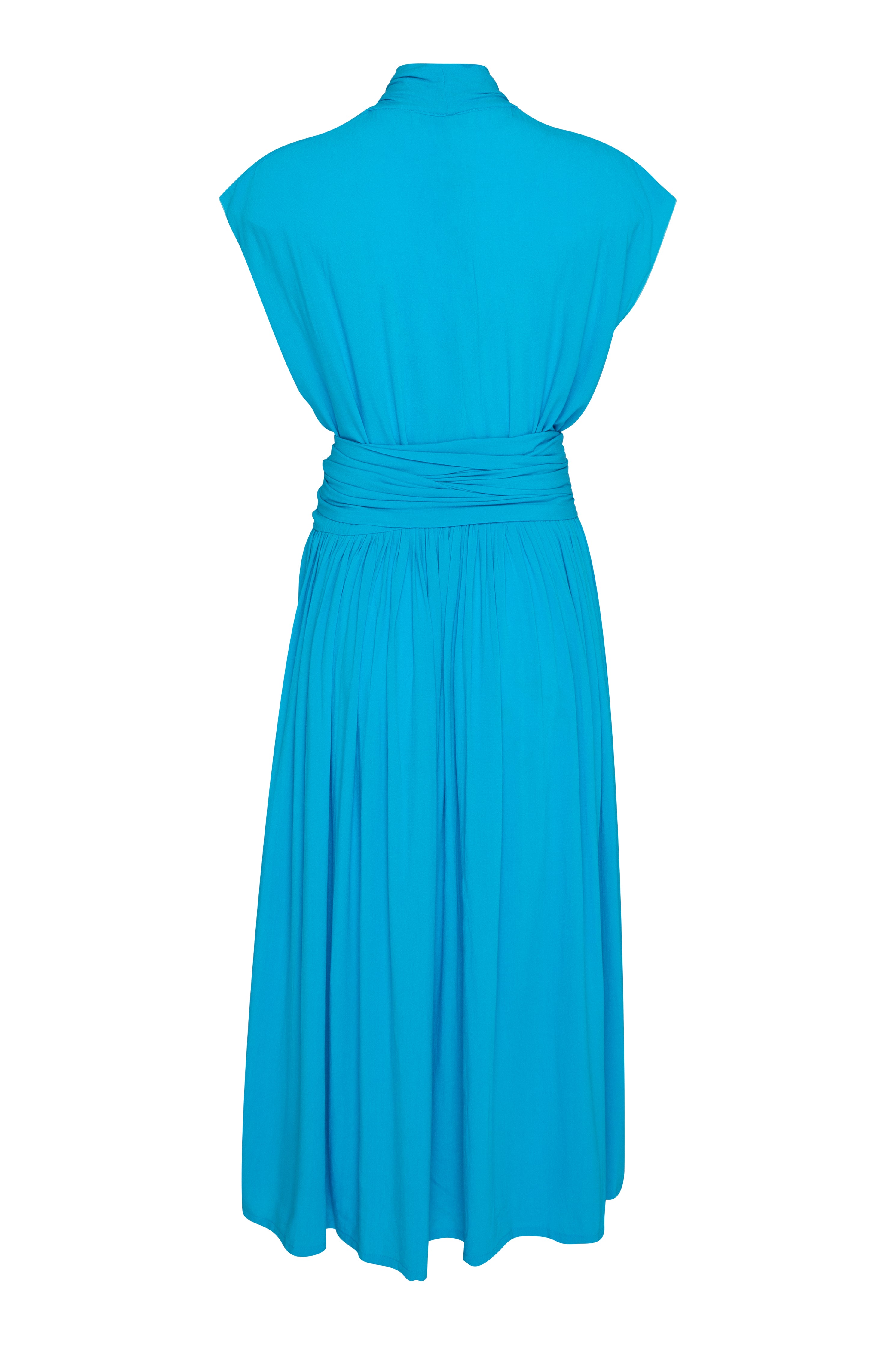 THE POINT DRESS - AQUA